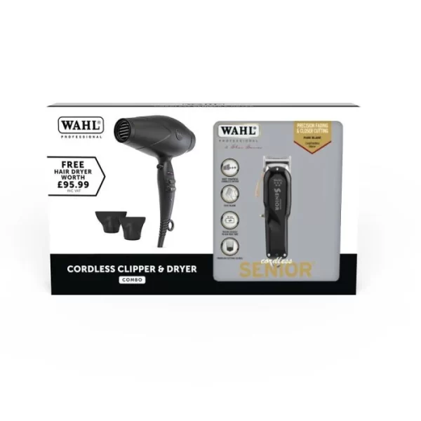 Wahl Cordless Senior Clipper & Dryer Combo